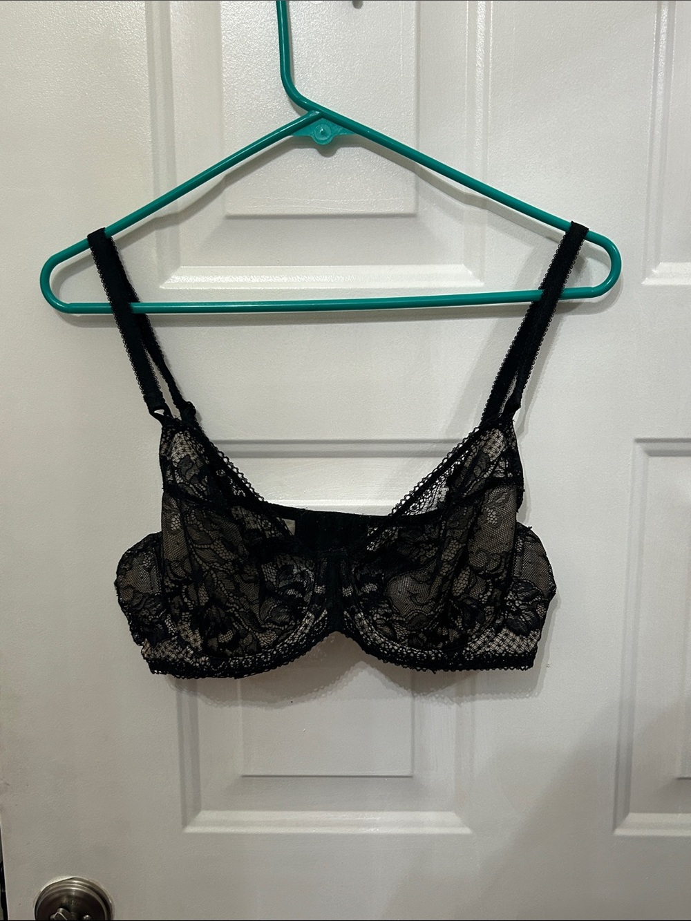 Wacoal Black Sheer Lace Underwire Bra